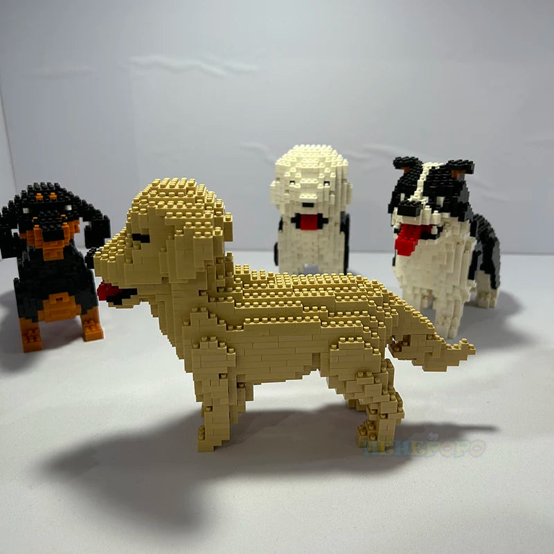 DIY Golden Retriever Blocks Toy