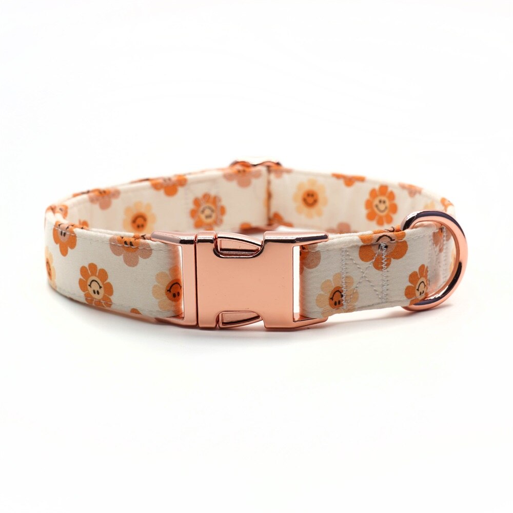 Floral Smile Collar Bow