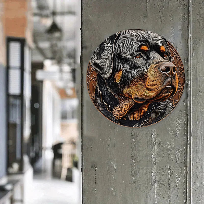 Rottweiler Aluminum Wall Sign