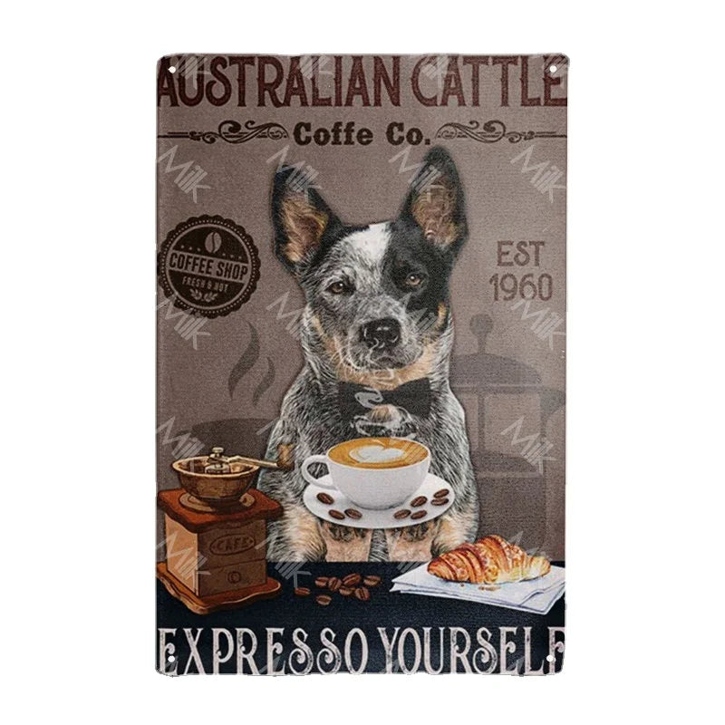 Heeler Vintage Metal Signs