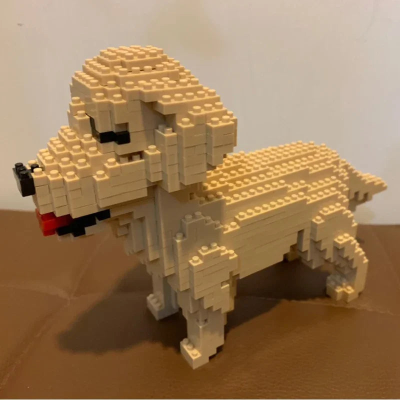 DIY Golden Retriever Blocks Toy