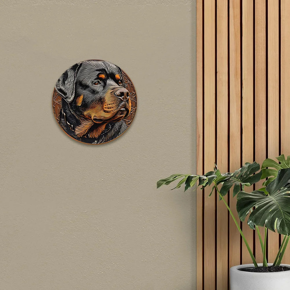 Rottweiler Aluminum Wall Sign