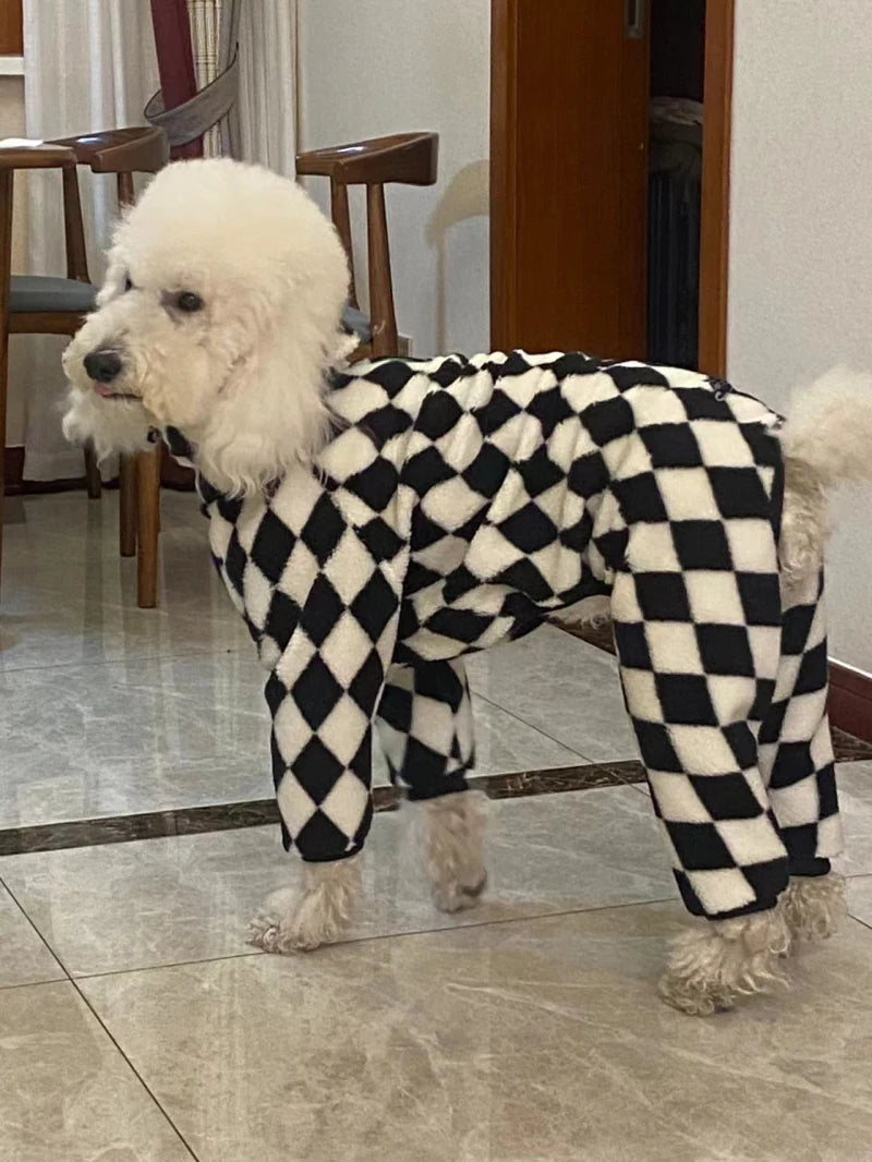 Weimaraner Plaid Winter Jumpsuit