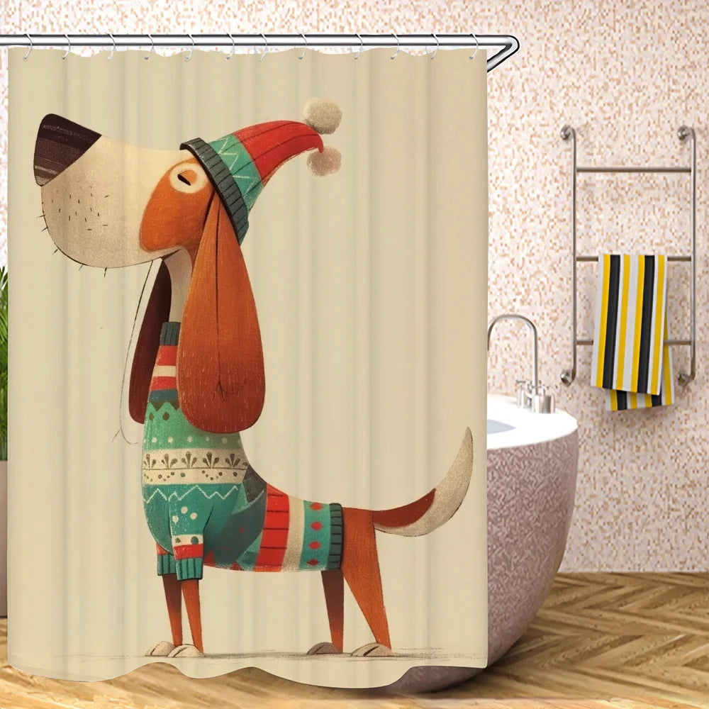 Basset Hound Shower Curtain