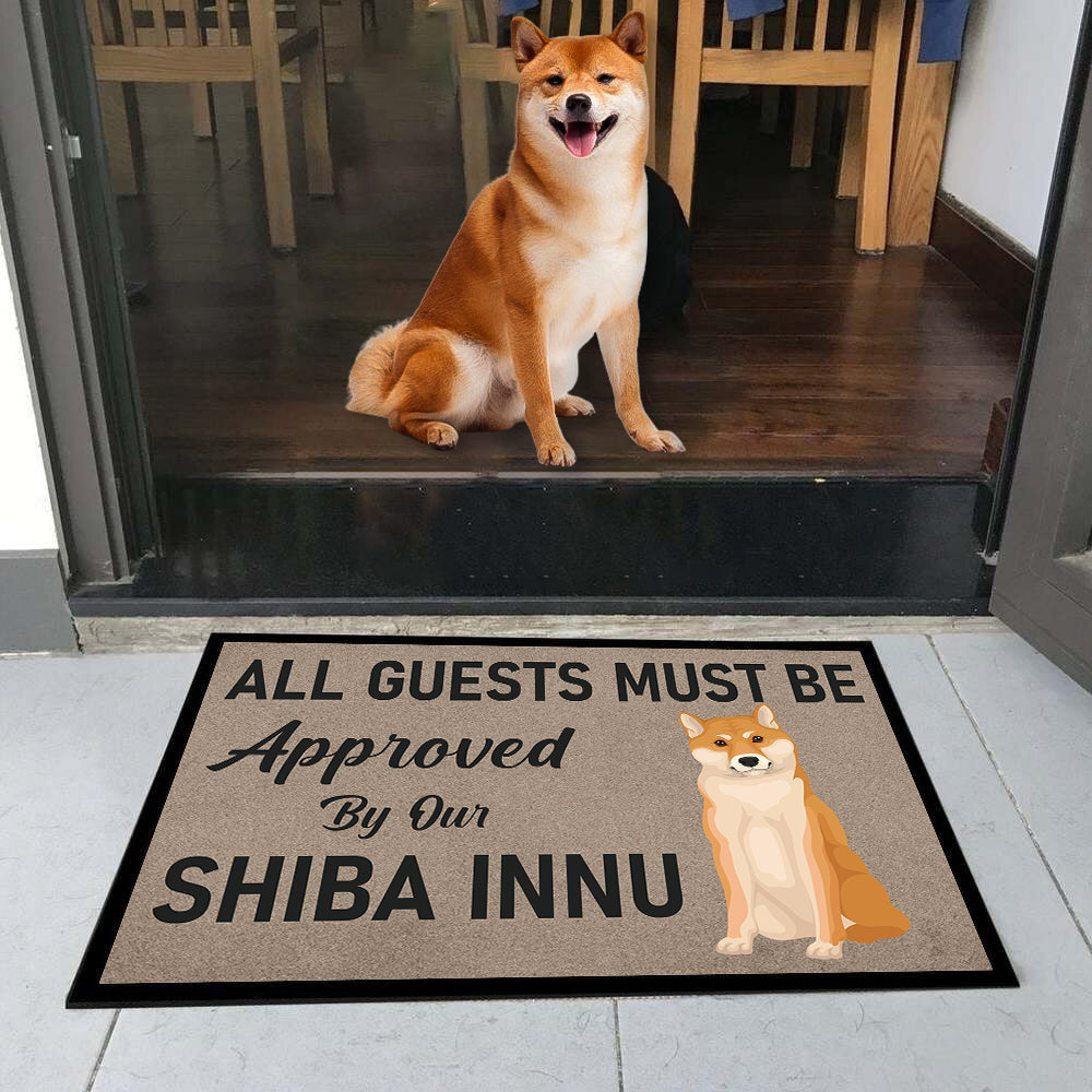 Approved By Shiba Inu Doormat