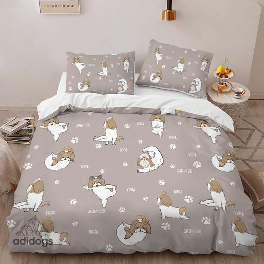 Shih Tzu Yoga Bedding Set