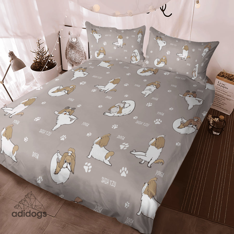 Shih Tzu Yoga Bedding Set