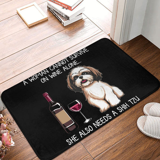 Shih Tzu Wine Doormat