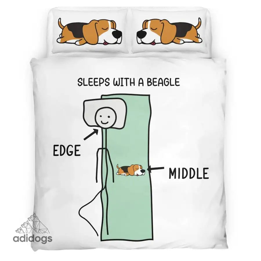 Sleeps With a Beagle Bedding Set