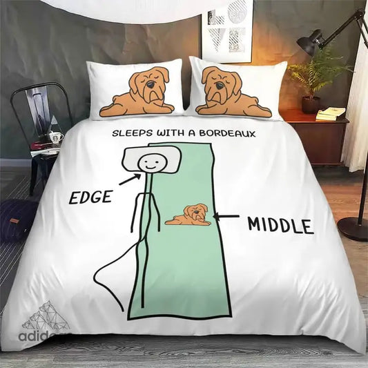 Sleeps With a Bordeaux Bedding Set