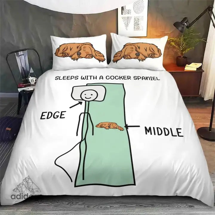 Sleeps With a Cocker Spaniel Bedding Set