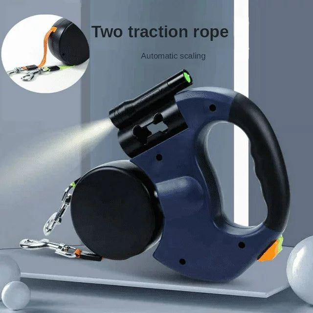 Double Leash with Flashlight