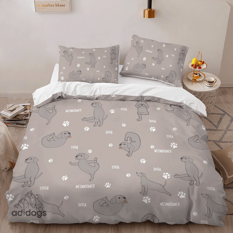 Weimaraner Yoga Bedding Set