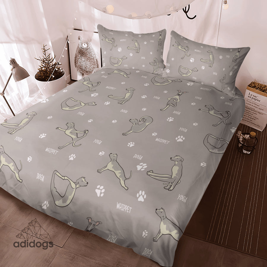 Whippet Yoga Bedding Set