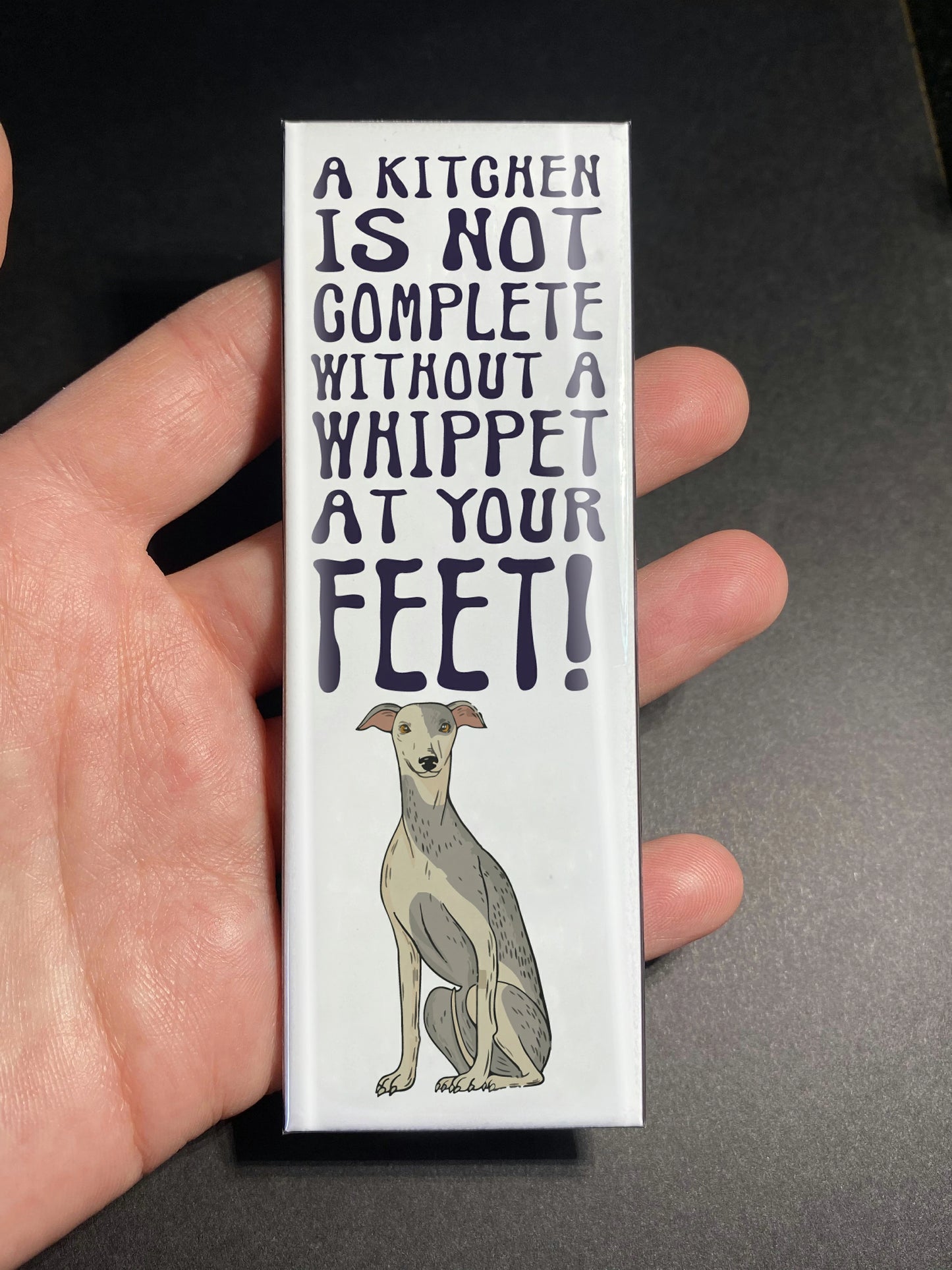 Whippet Home Kitchen Fridge Magnets