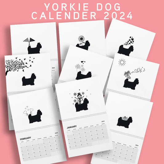 Yorkie Calendar 2024