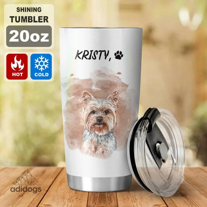 Yorkie Dear Mommy Tumbler