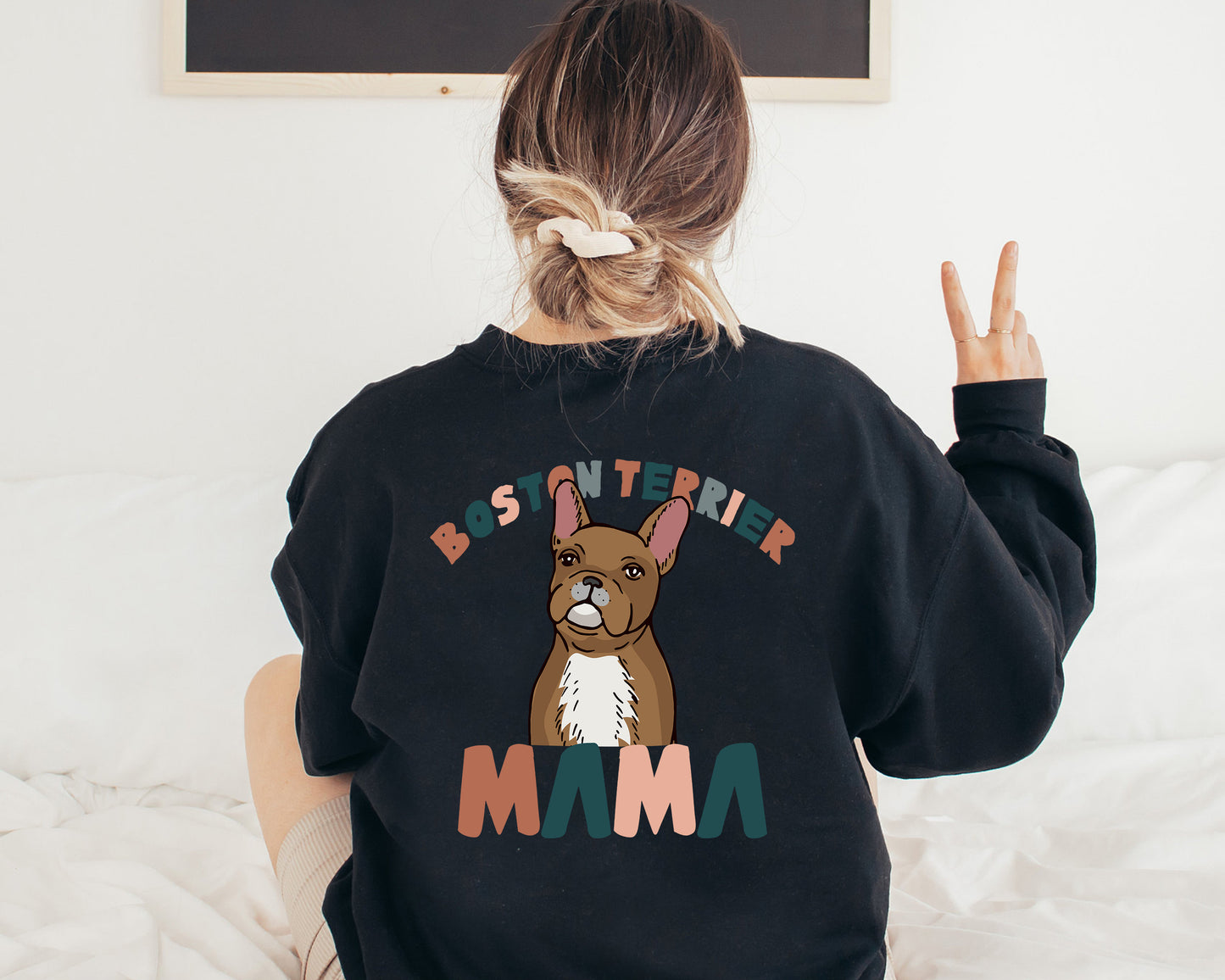 Brown Boston Mama Shirts