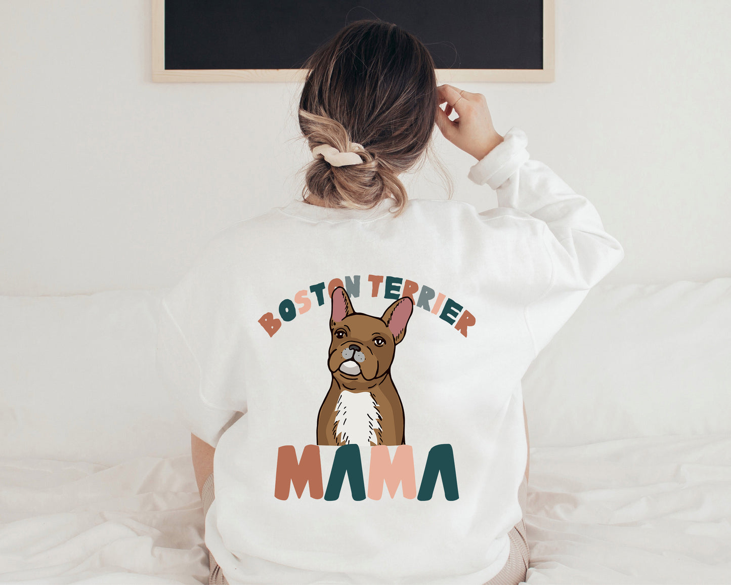 Brown Boston Mama Shirts