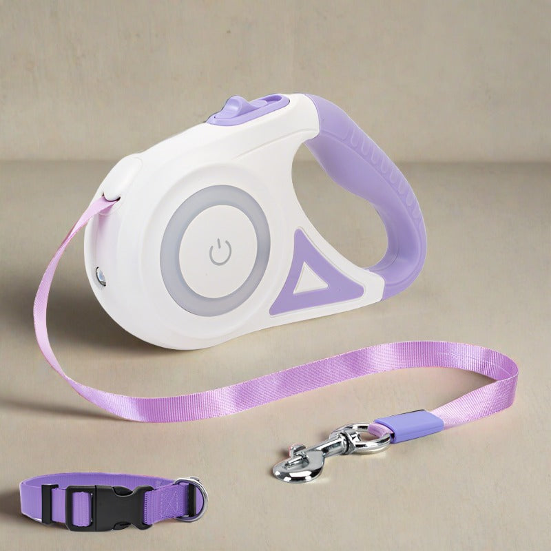 Dog Retractable Leash Collar