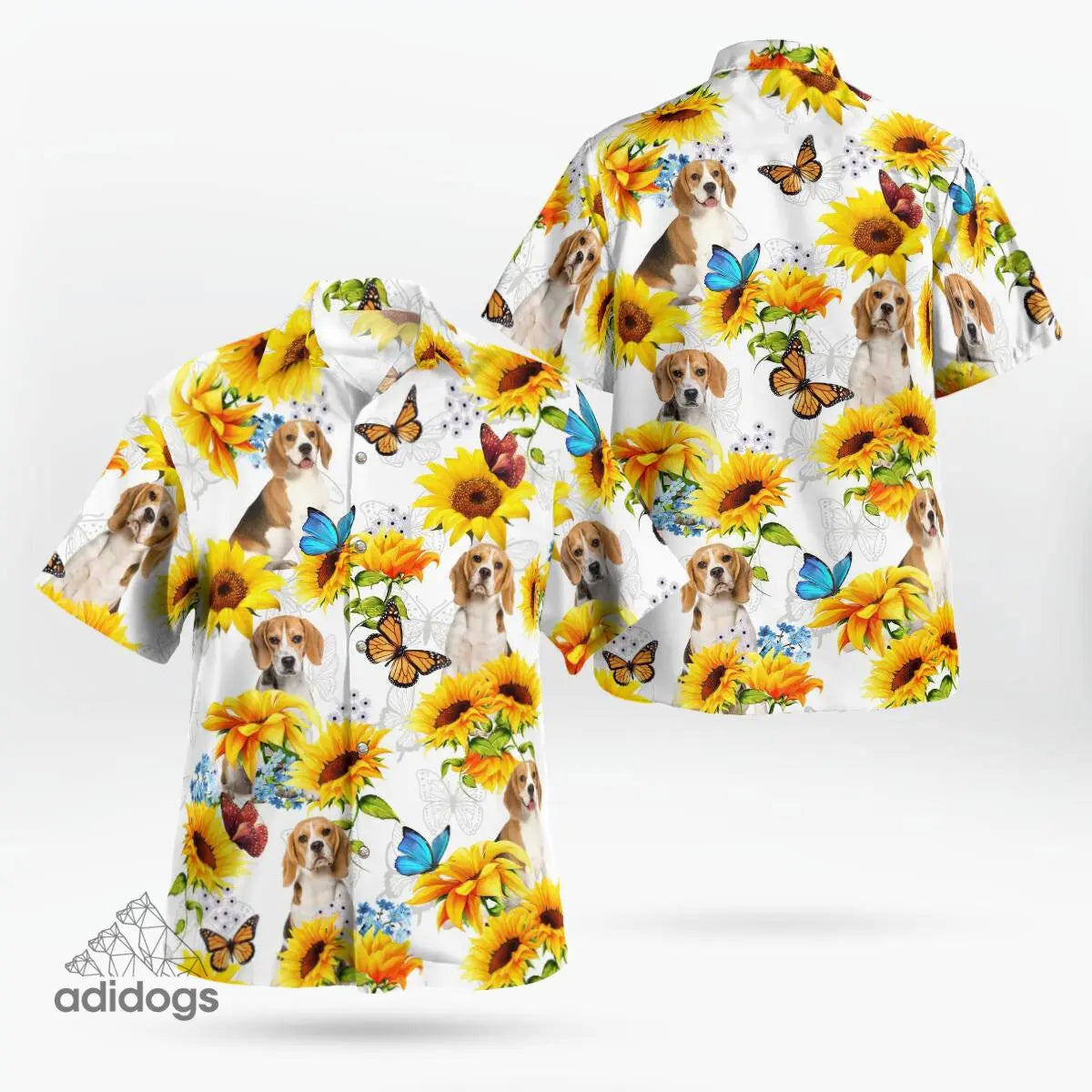 Beagle Sunflower Hawaii Shirt