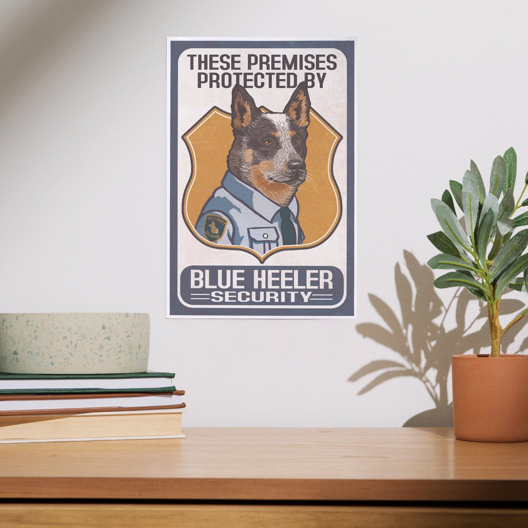 Blue Heeler Security Poster