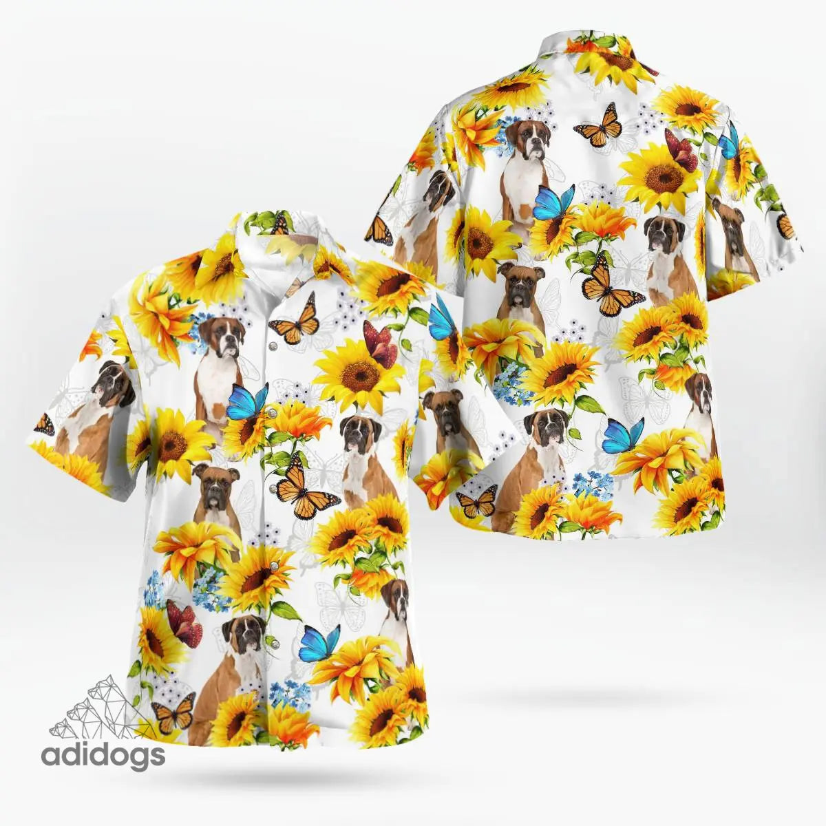 Boxer Sunflower Hawaii Shirt