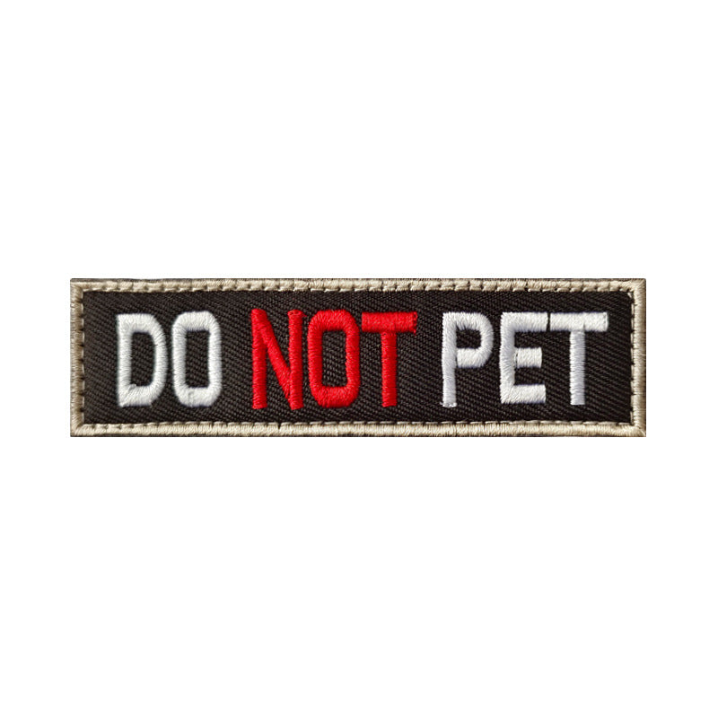 Embroidered Velcro Dog Badge