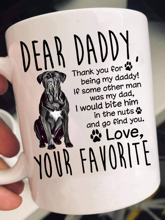 Dear Cane Corso Dad Mugs