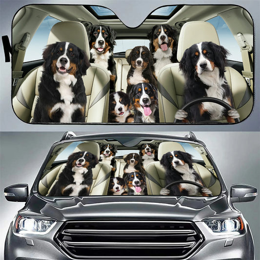 Bernese Family Car Sunshade