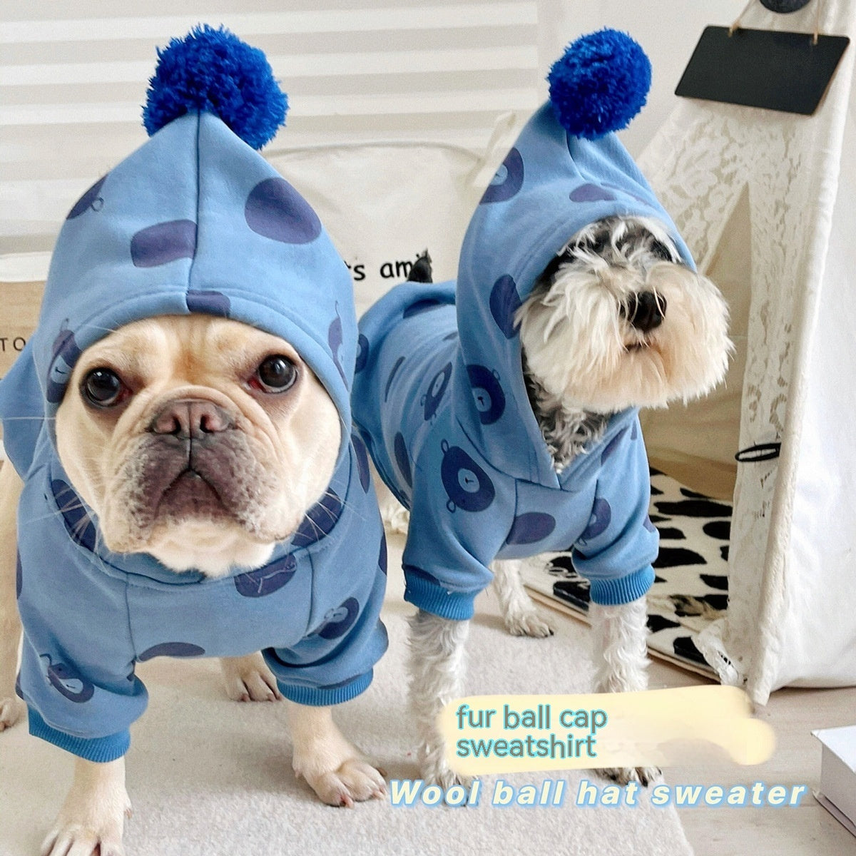 Dog Winter Hooded Sweater