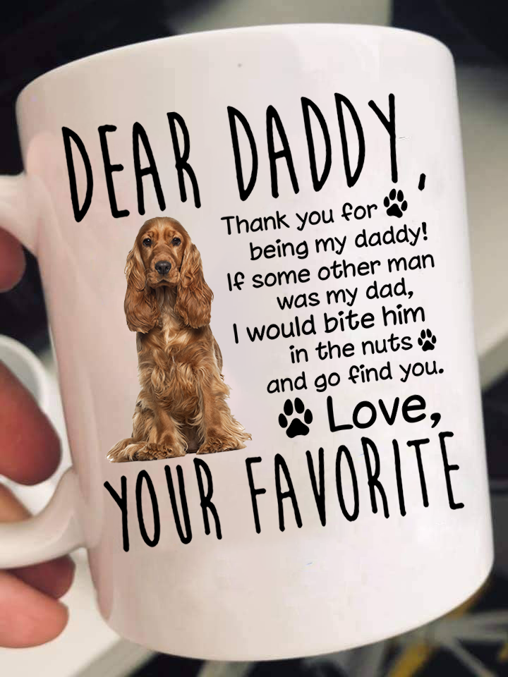 Dear Cocker Spaniel Dad Mugs