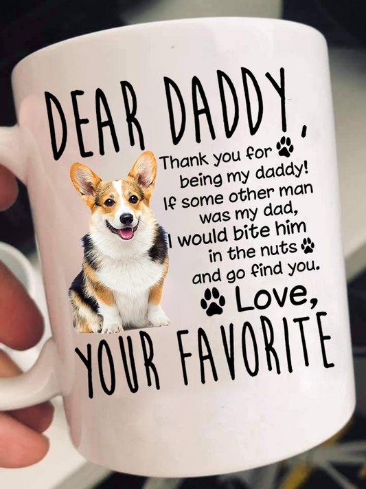 Dear Corgi Dad Mugs