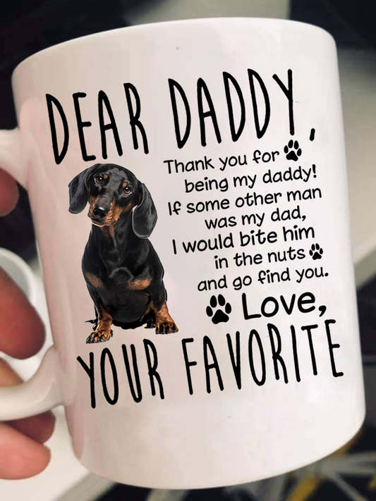 Dear Dachshund Dad Mugs