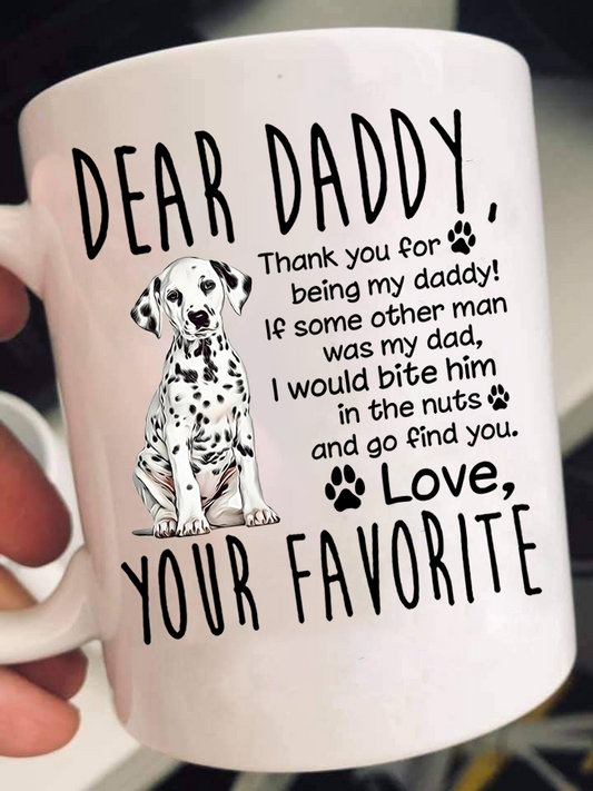 Dear Dalmatian Dad Mugs