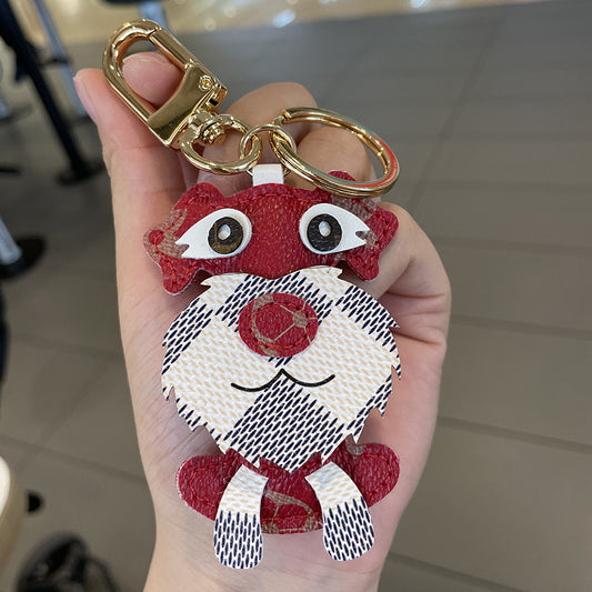 Schnauzer Car Key Ring