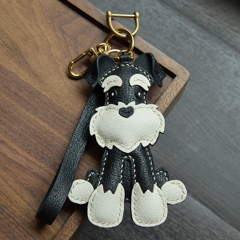 Handmade Schnauzer Key Ring