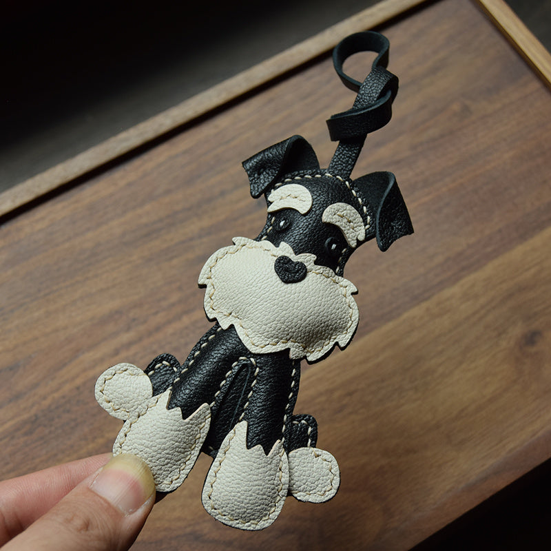 Handmade Schnauzer Key Ring