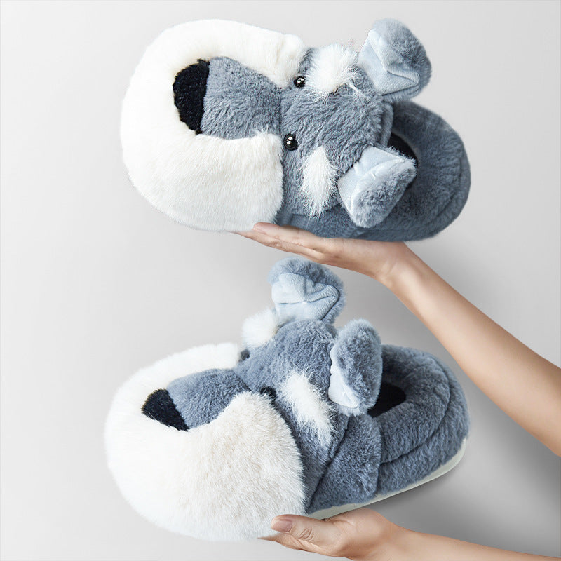 Schnauzer Warm Indoor Slippers