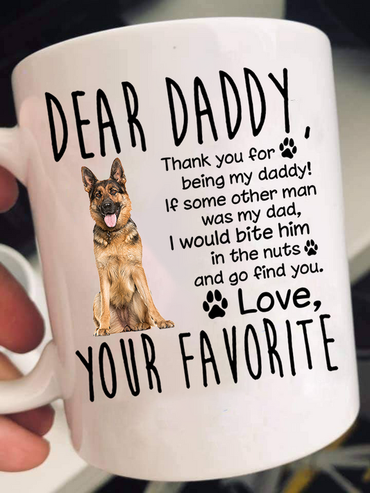 Dear German Shepherd Dad Mugs