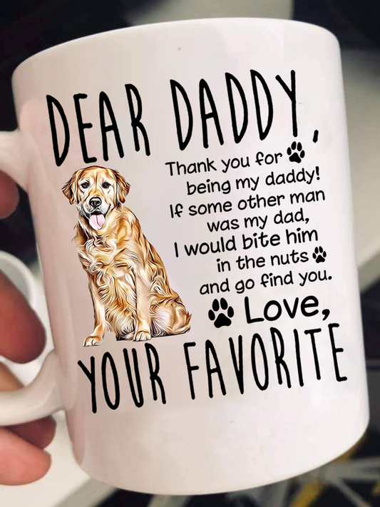 Dear Golden Retriever Dad Mugs