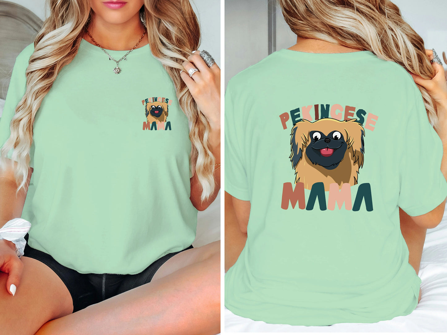 Pekingese Mama Classic T-Shirts