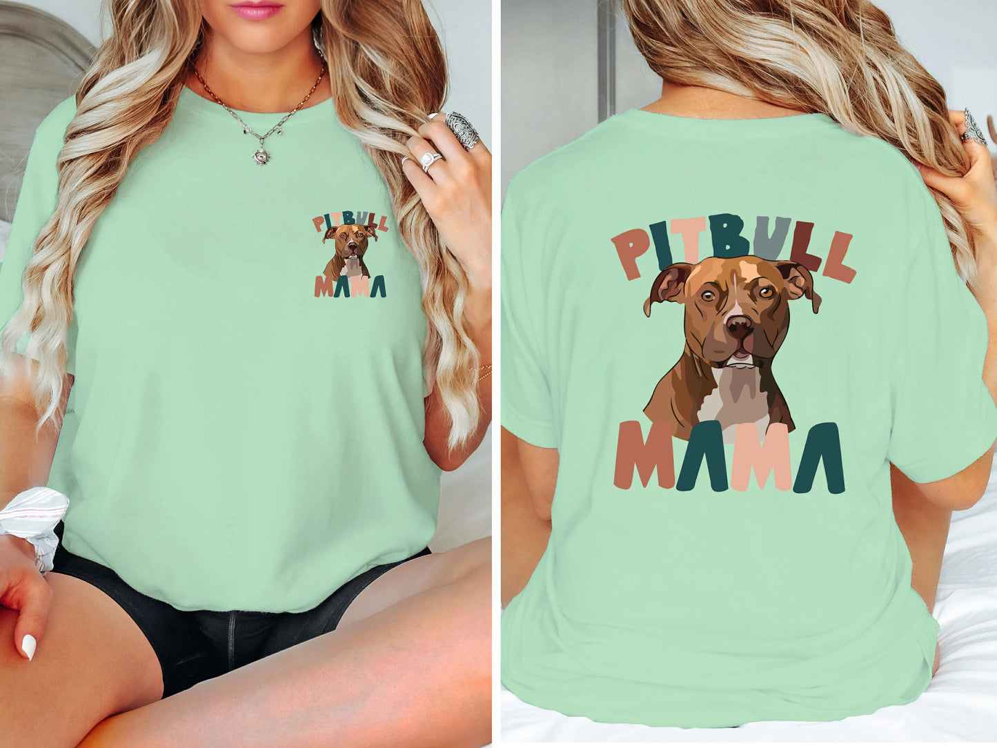 Pitbull Mama Classic T-Shirts