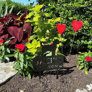 Custom Pet Metal Memorial Garden Stake