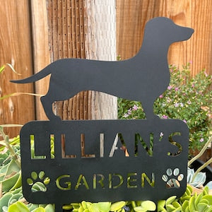 Custom Pet Metal Memorial Garden Stake