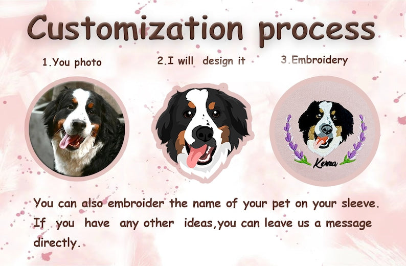 The Custom Embroidered Pet Portrait Sweatshirt