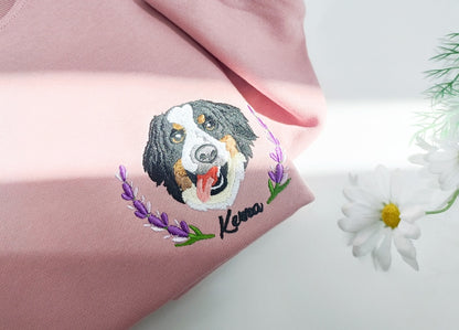 The Custom Embroidered Pet Portrait Sweatshirt