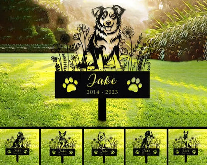 Custom Dog Memorial Stake