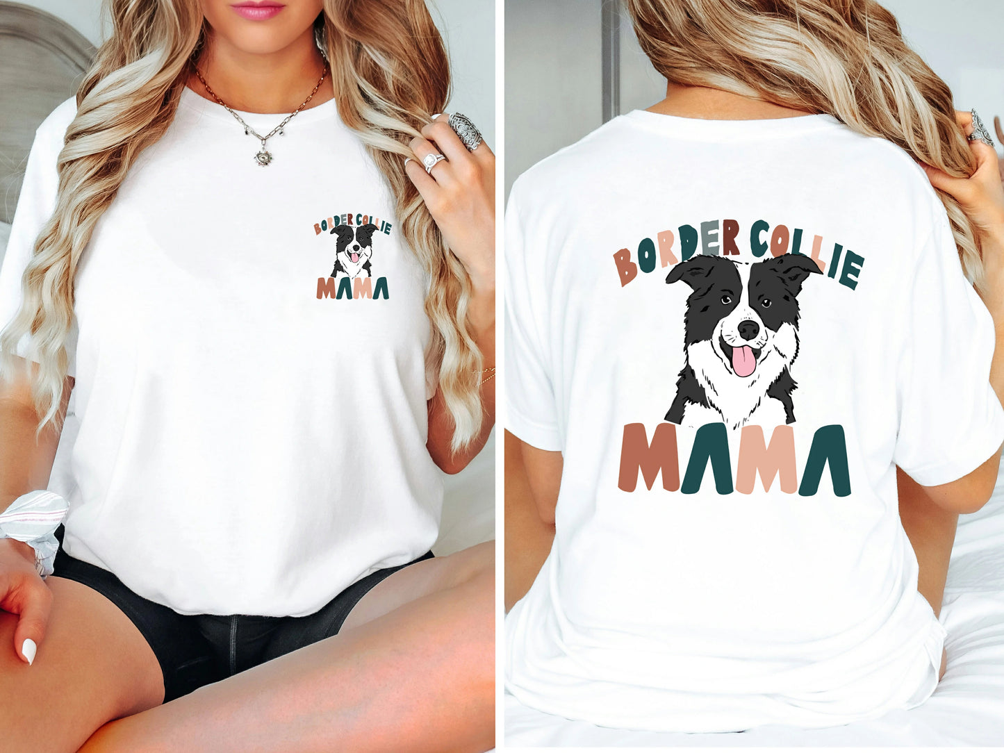 Border Collie Mama Classic T-Shirts