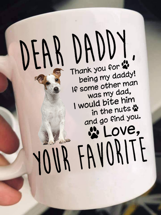 Dear Jack Russell Dad Mugs